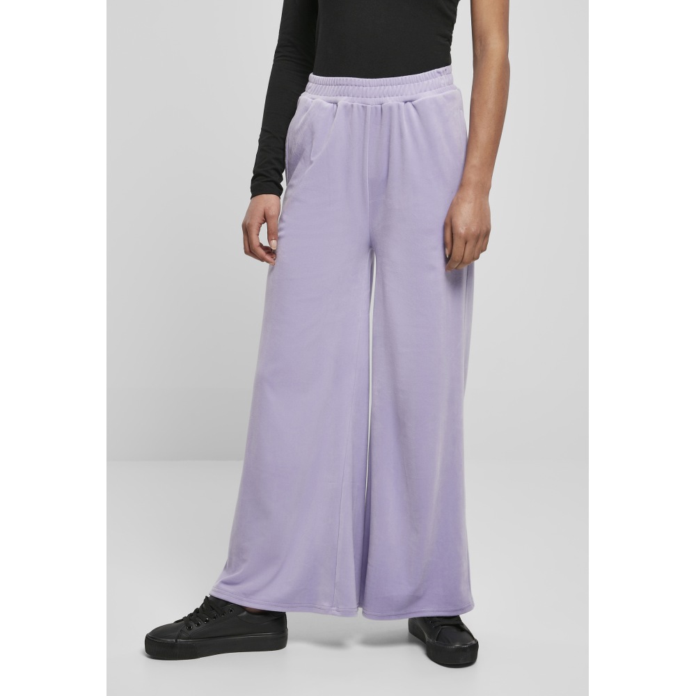 Urban Classics Urban Classics High Waist Straight Velvet Dames Joggin